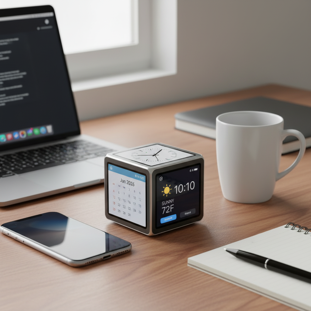 Cube desk calendar