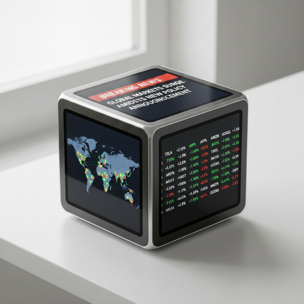 Cube news display