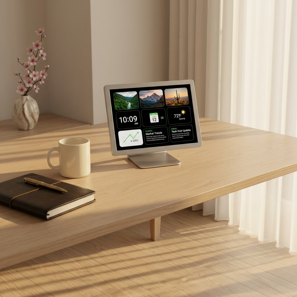 BraiNews Portal and Cube in a cozy living room